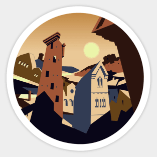 Medieval Town Sticker